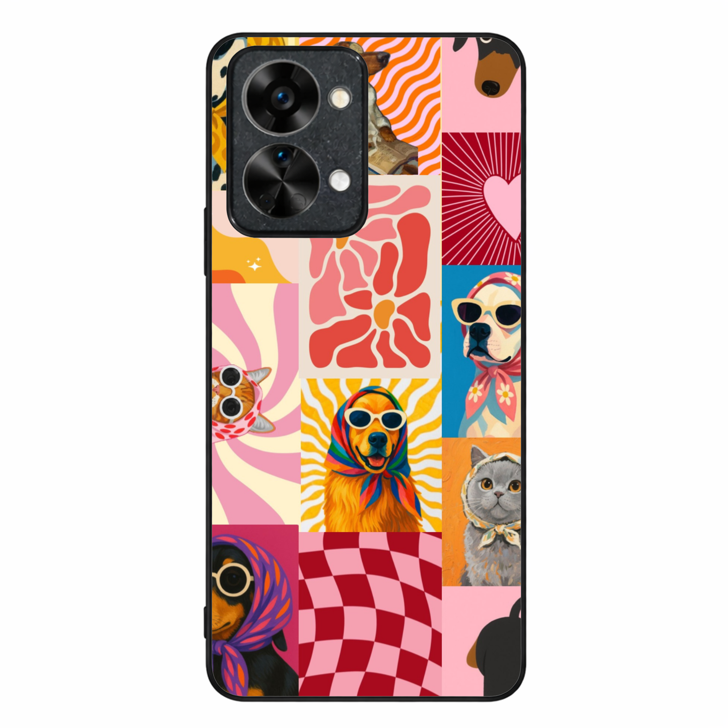 Pawpsy Metal Back Case for Oneplus NORD 2T 5G