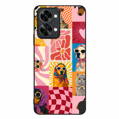 Pawpsy Metal Back Case for Oneplus NORD 2T 5G