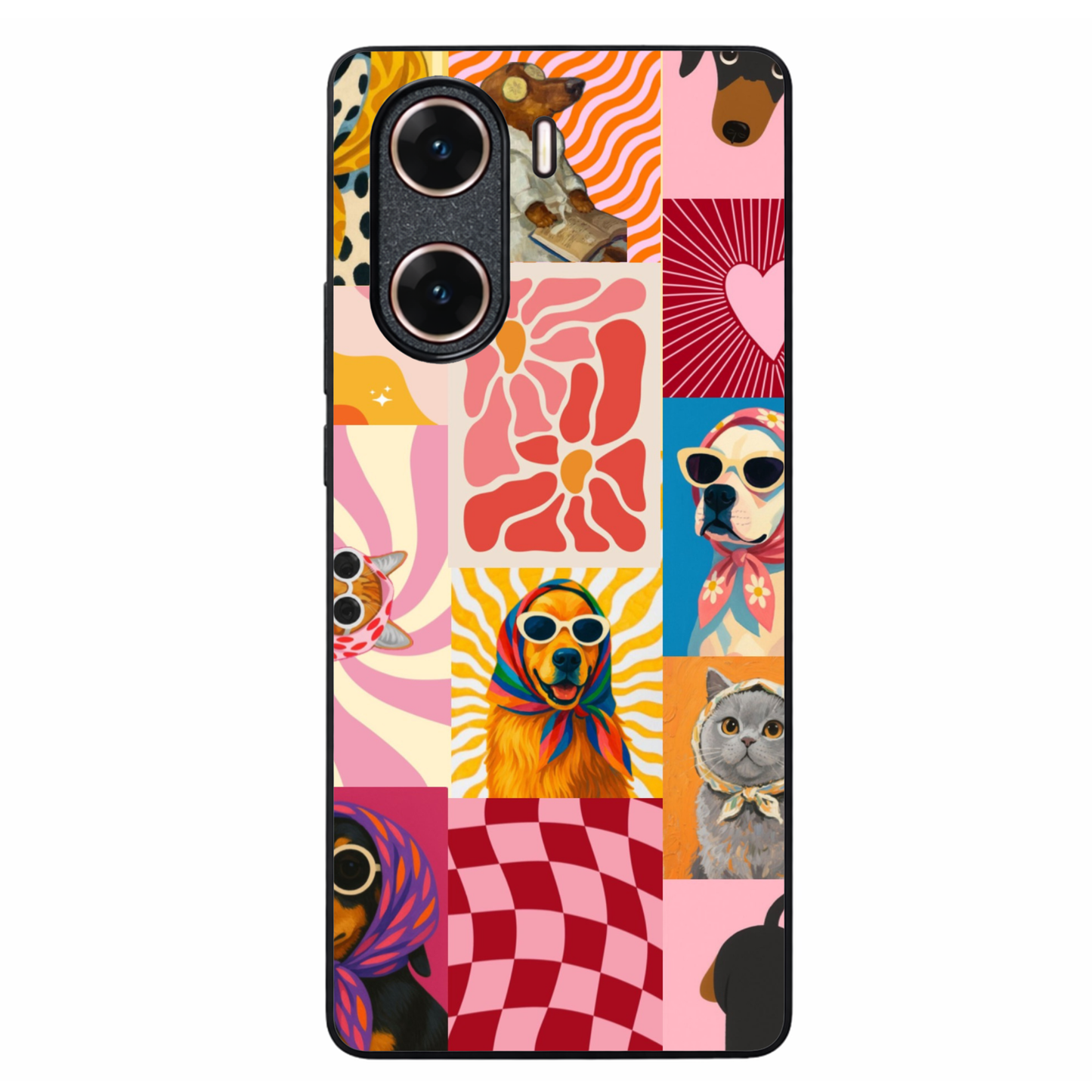 Pawpsy Metal Back Case for VIVO V29E