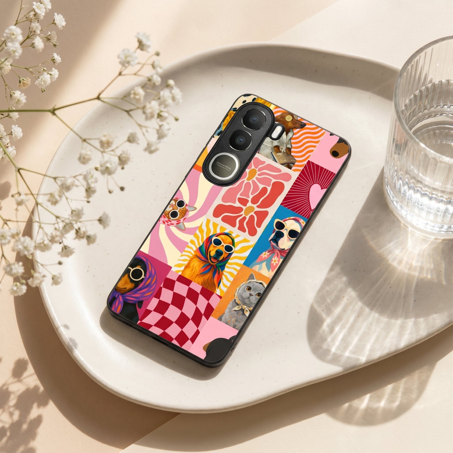 Pawpsy Metal Back Case for VIVO Y300
