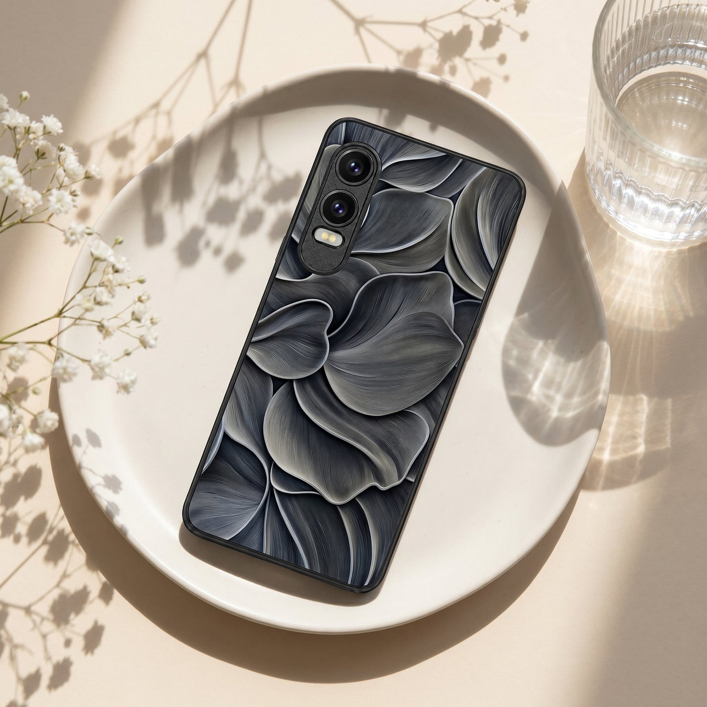 Velvet Petals Metal Back Case for Oneplus NORD CE 4 LITE 5G