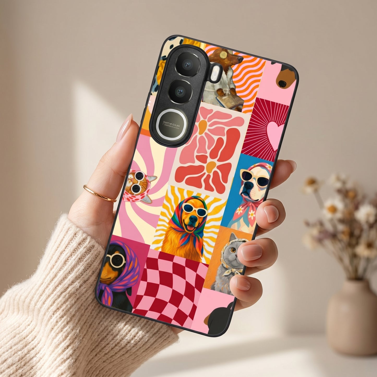 Pawpsy Metal Back Case for VIVO Y300