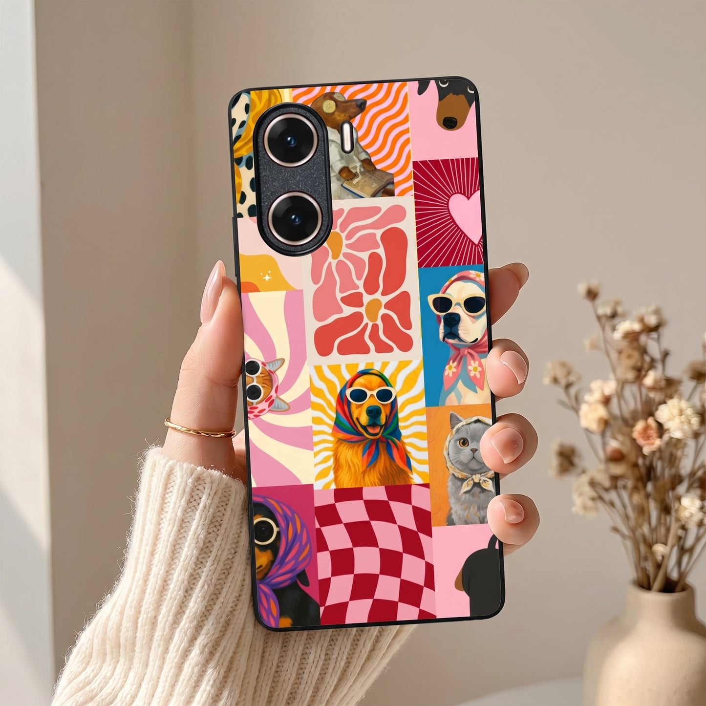 Pawpsy Metal Back Case for VIVO V29E