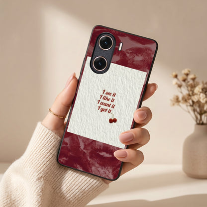 'IT' girl Metal Back Case for VIVO V29E