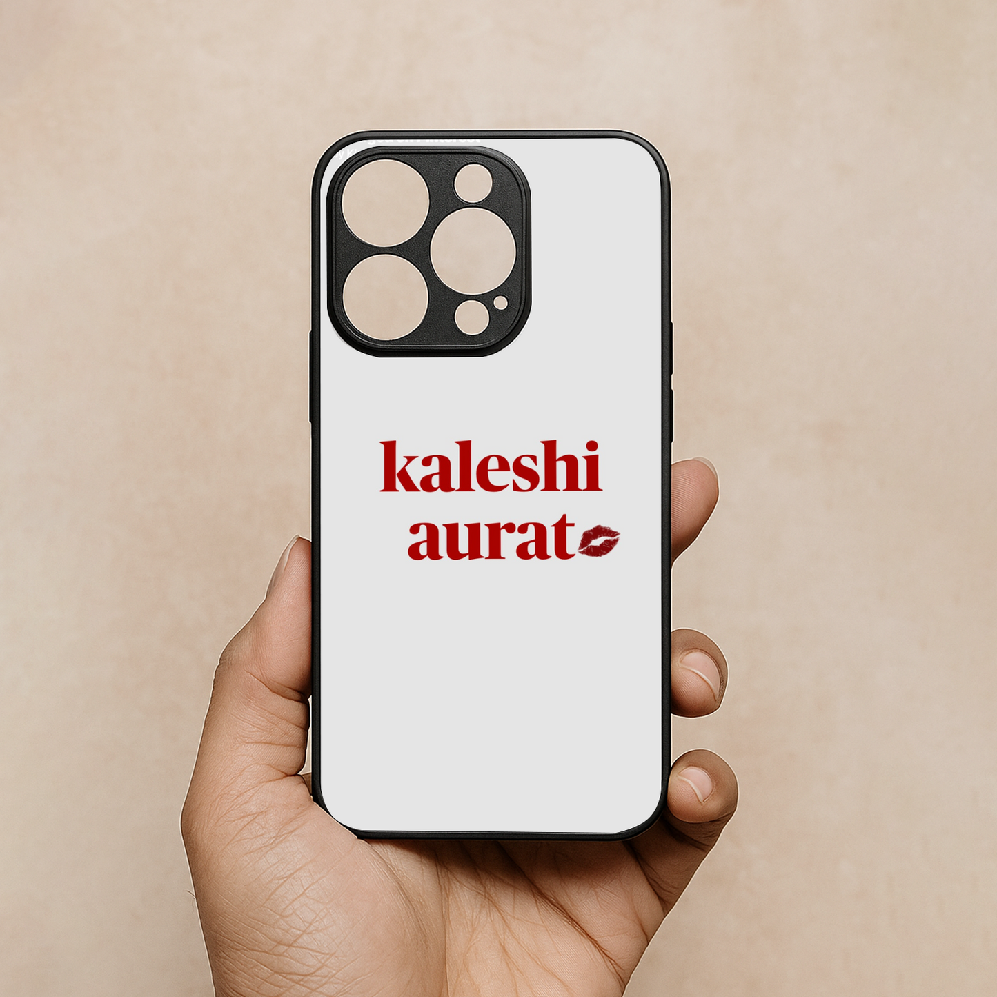Kaleshi Aurat' Metal Back Case for Apple Iphone 12 Pro
