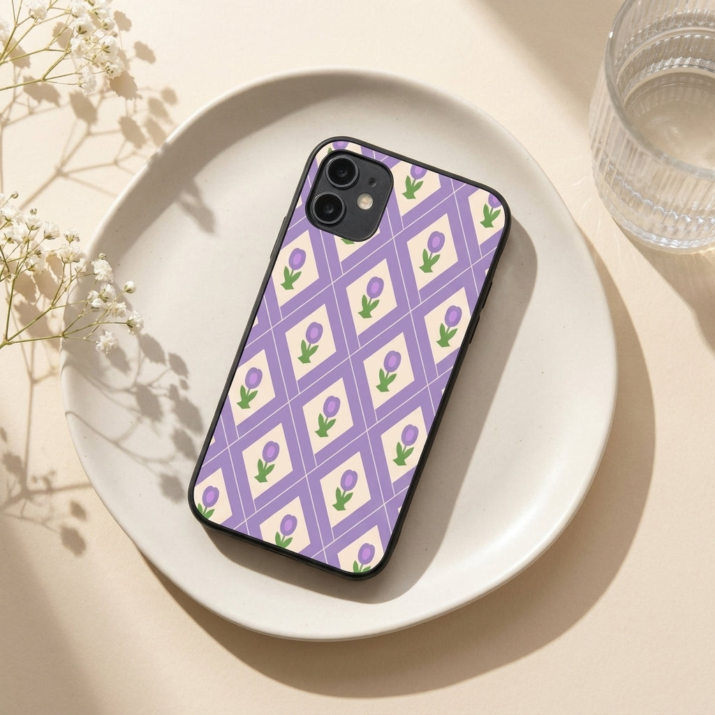 Lavulip Metal Back Case for Apple iPhone 12