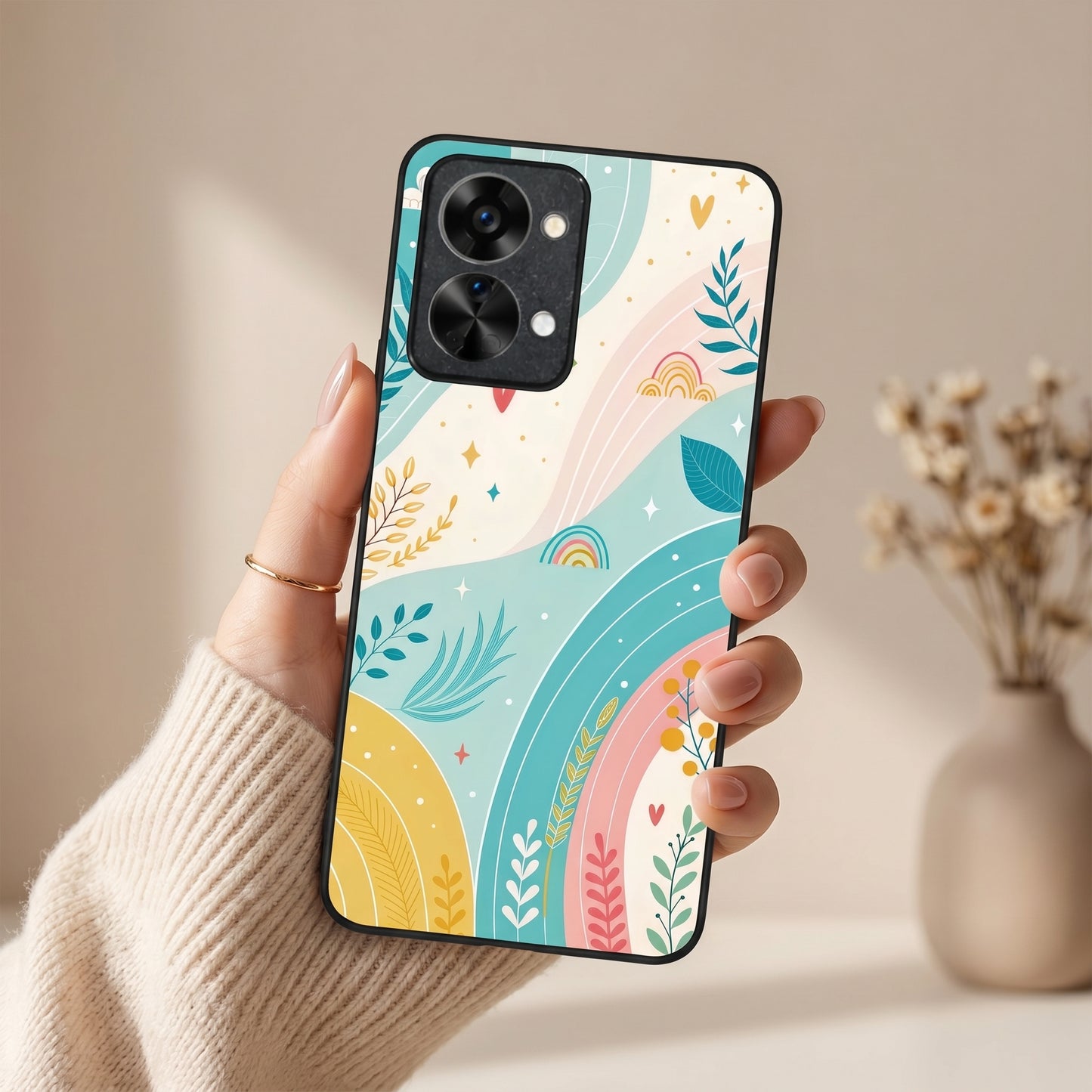 Pastel Waves Metal Back Case for Oneplus NORD 2T 5G