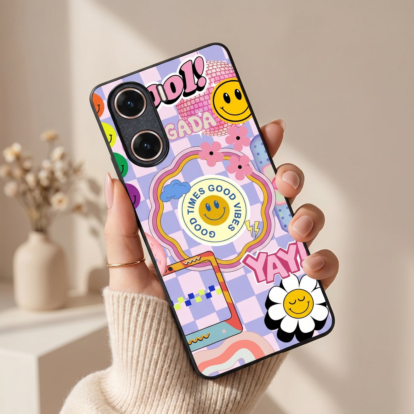 Groovy Metal Back Case for VIVO V29E