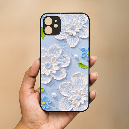 Florra Metal Back Case for Apple Iphone 12