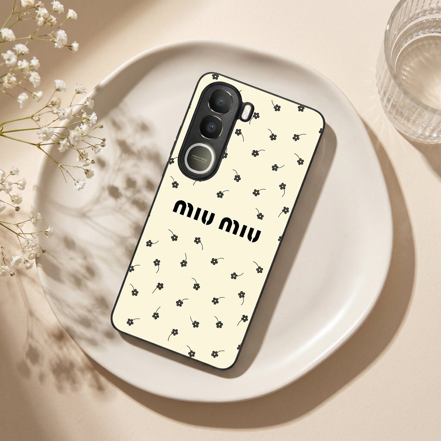 Tiny Daisies Metal Back Case for VIVO Y300