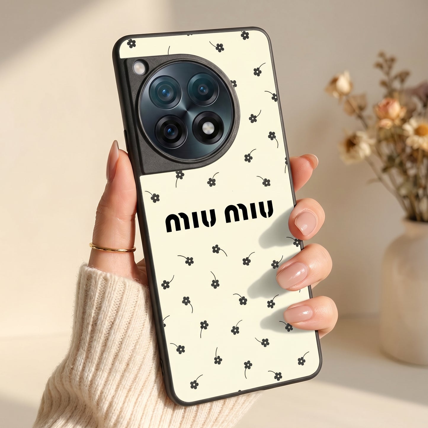 Tiny Daisies Metal Back Case for Oneplus 12R