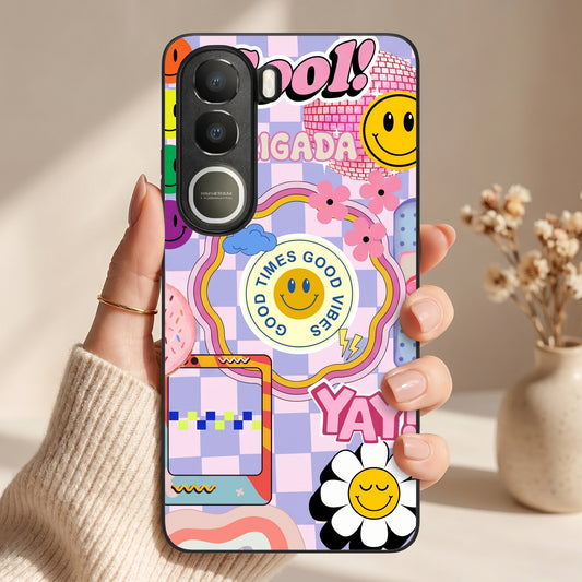 Groovy Metal Back Case for VIVO Y300