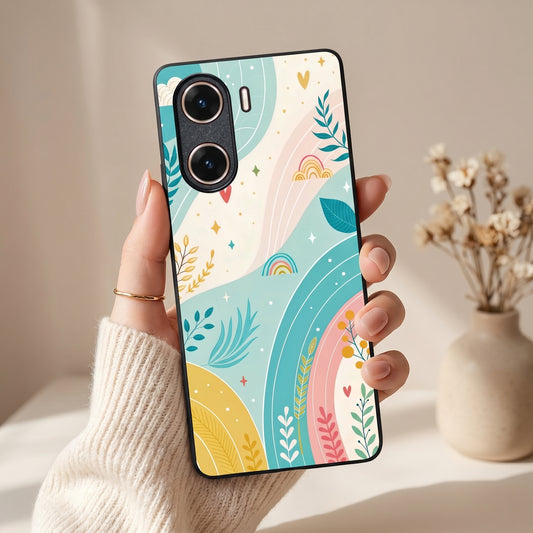 Pastel Waves Metal Back Case for VIVO V29E