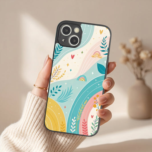 Pastel Waves Metal Back Case for Apple iPhone 14