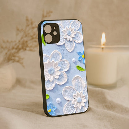 Florra Metal Back Case for Apple Iphone 12