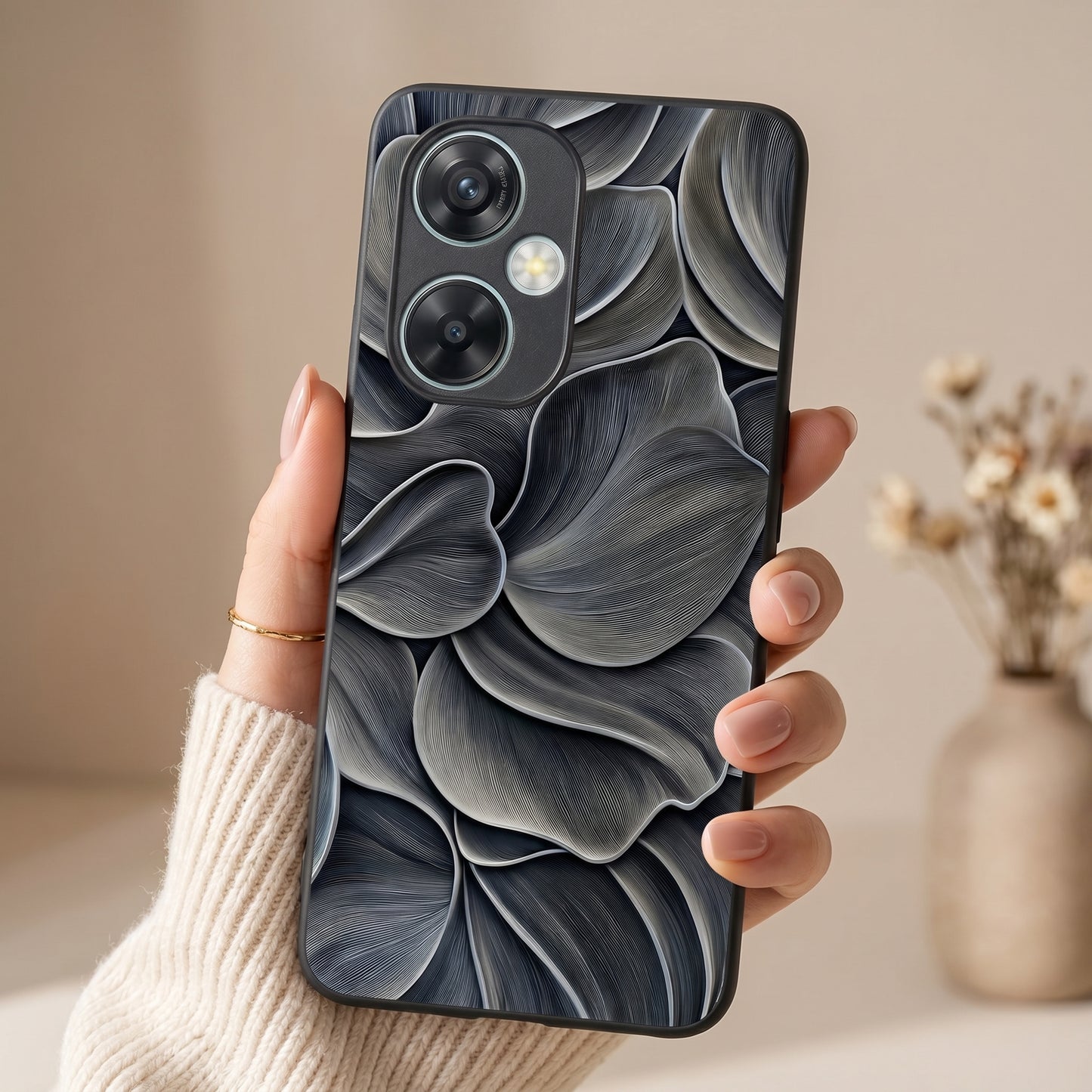 Velvet Petals Metal Back Case for Oneplus NORD CE 3 LITE 5G