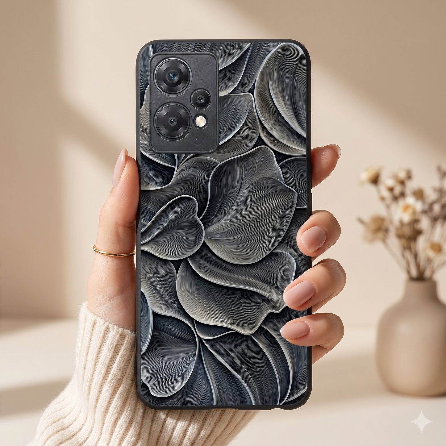 Velvet Petals Metal Back Case for Oneplus NORD CE 2 LITE 5G