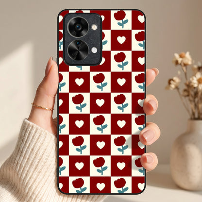 Rose Blocks Metal Back Case for Oneplus NORD 2T 5G