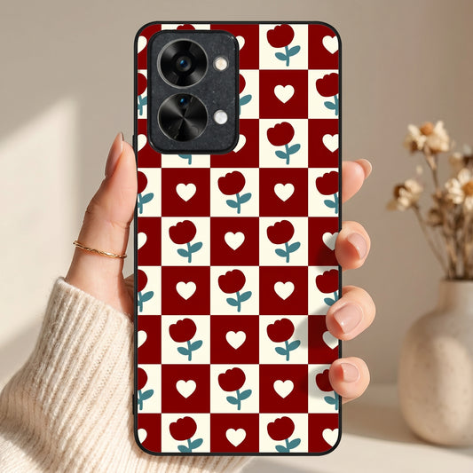 Rose Blocks Metal Back Case for Oneplus NORD 2T 5G