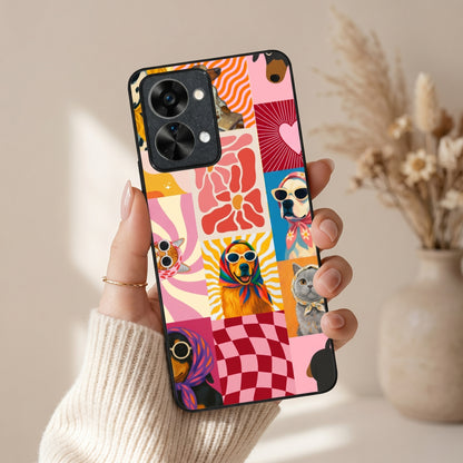 Pawpsy Metal Back Case for Oneplus NORD 2T 5G