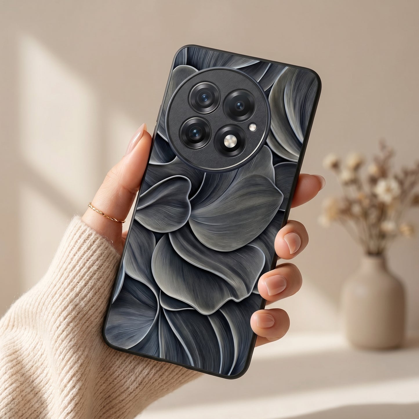 Velvet Petals Metal Back Case for Oneplus 13