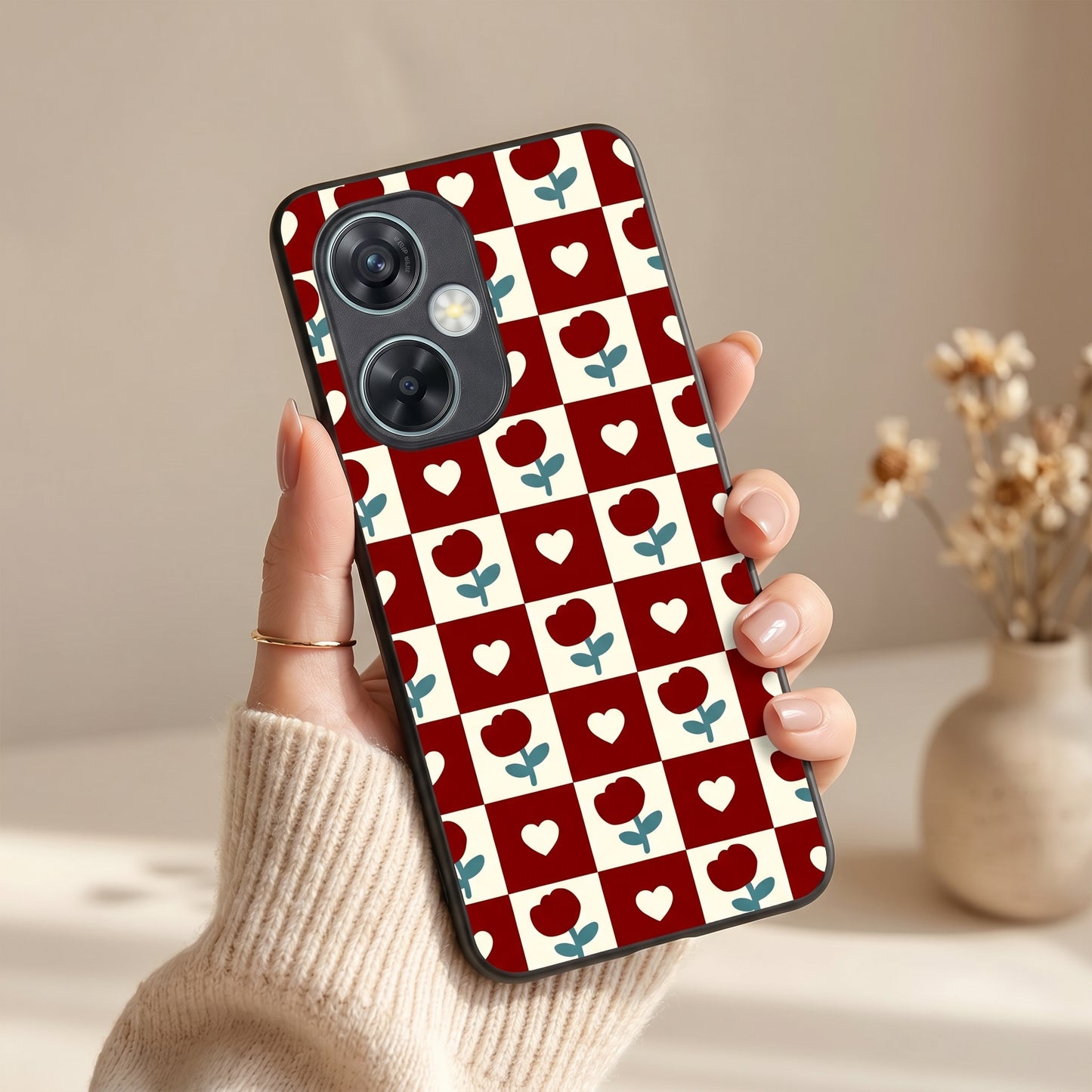 Rose Blocks Metal Back Case for Oneplus NORD CE 3 LITE 5G