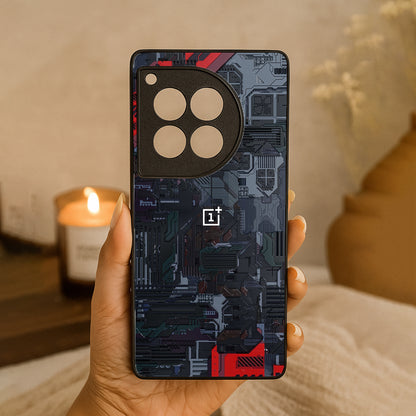 Circuit Crush Metal Back Case for OnePlus 12R