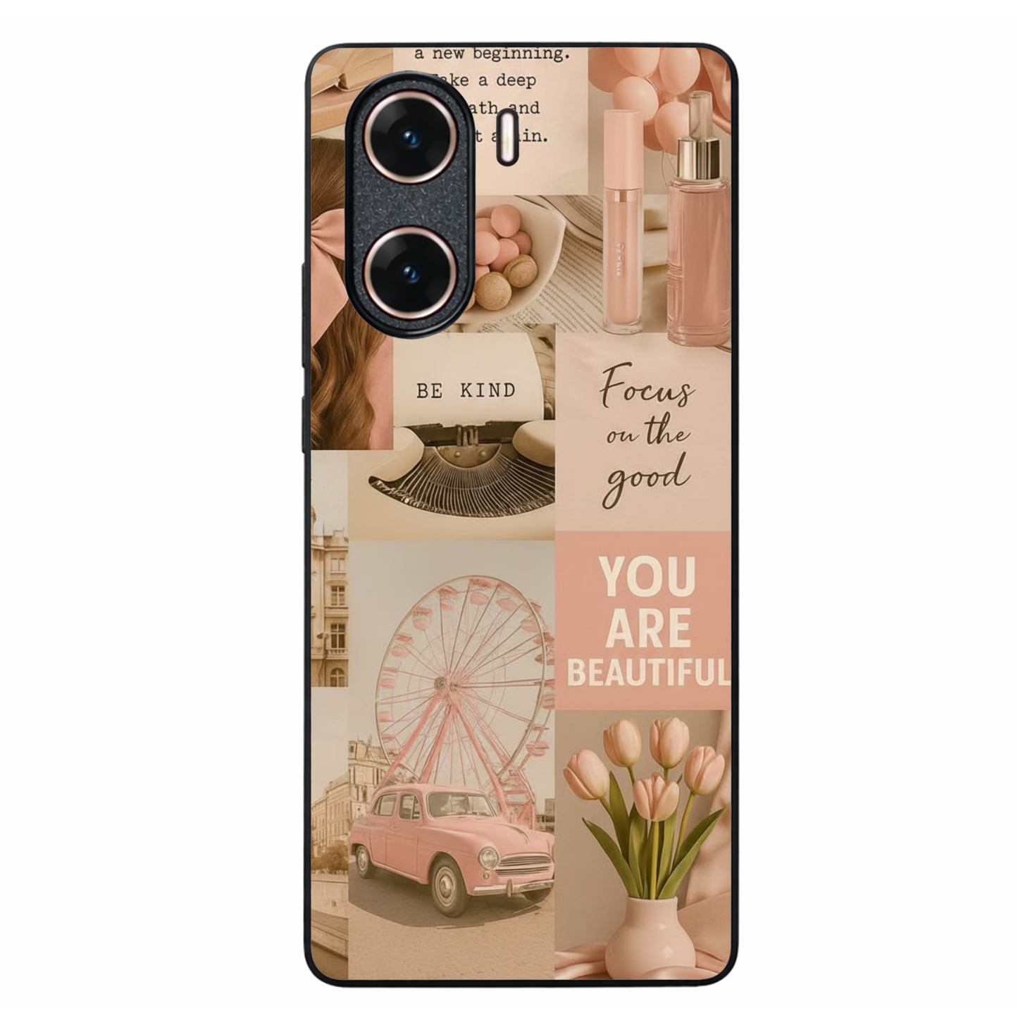Girlie Pop Metal Back Case for VIVO V29E