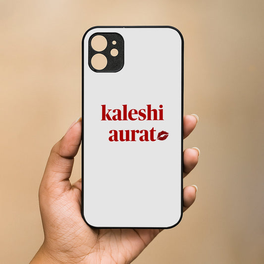 Kaleshi Aurat' Metal Back Case for Apple Iphone 12