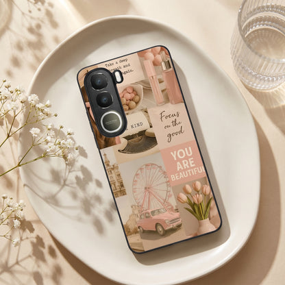 Girlie Pop Metal Back Case for VIVO Y300