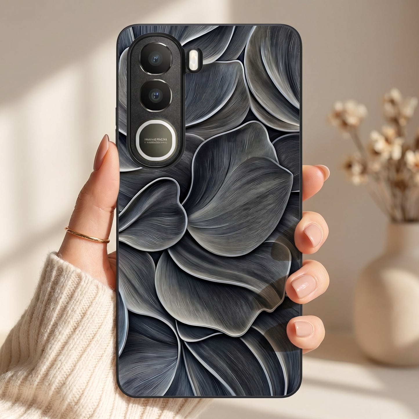 Velvet Petals Metal Back Case for VIVO Y300