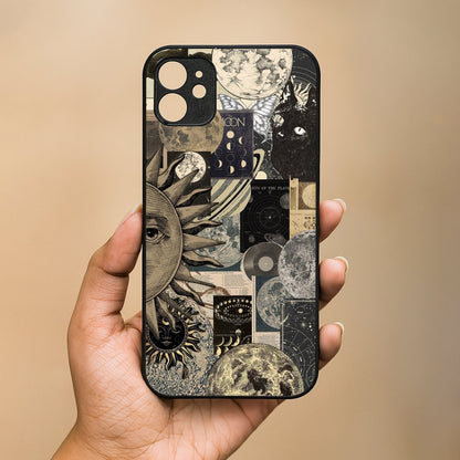 Galaxy Glaze Metal Back Case for Apple Iphone 12