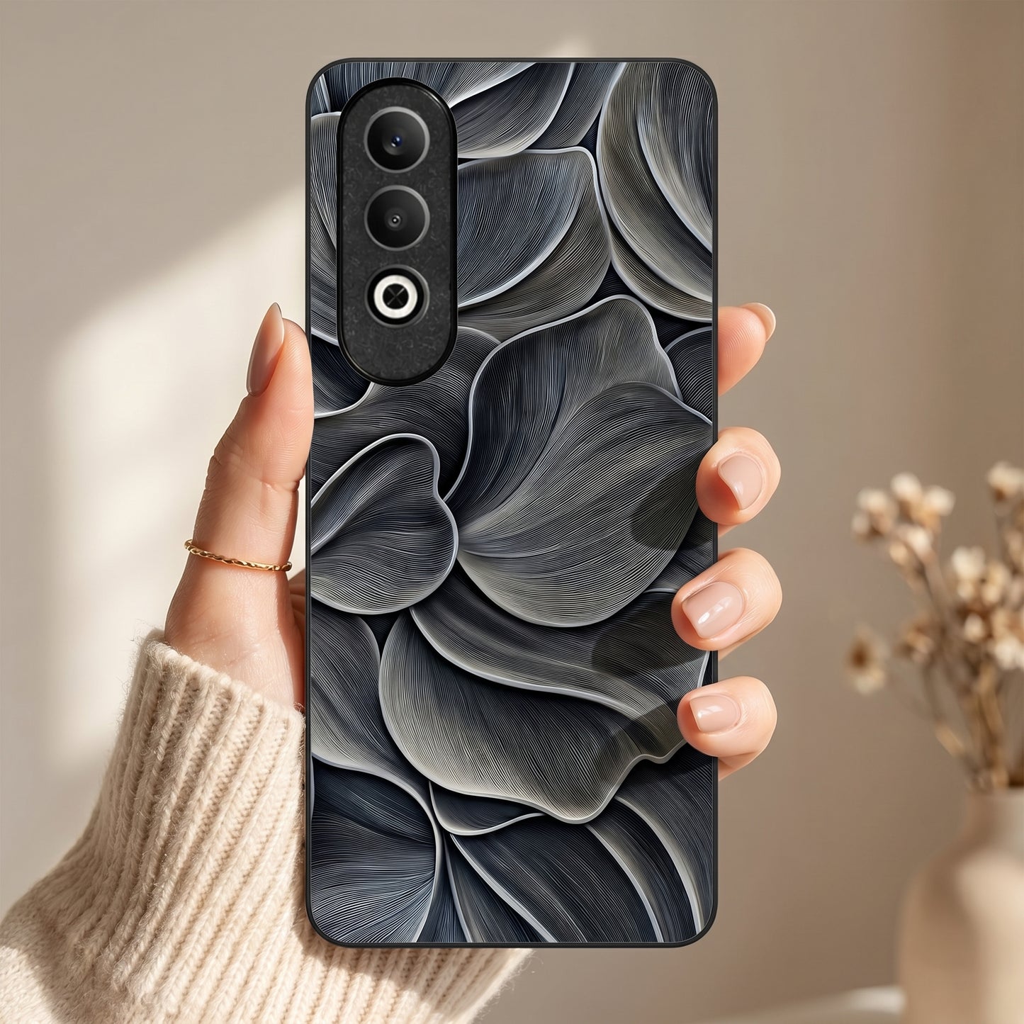 Velvet Petals Metal Back Case for Oneplus NORD CE 4 5G
