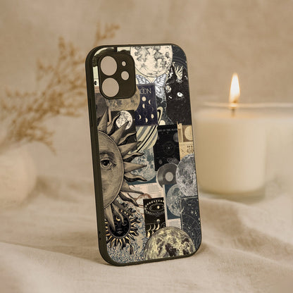 Galaxy Glaze Metal Back Case for Apple Iphone 12
