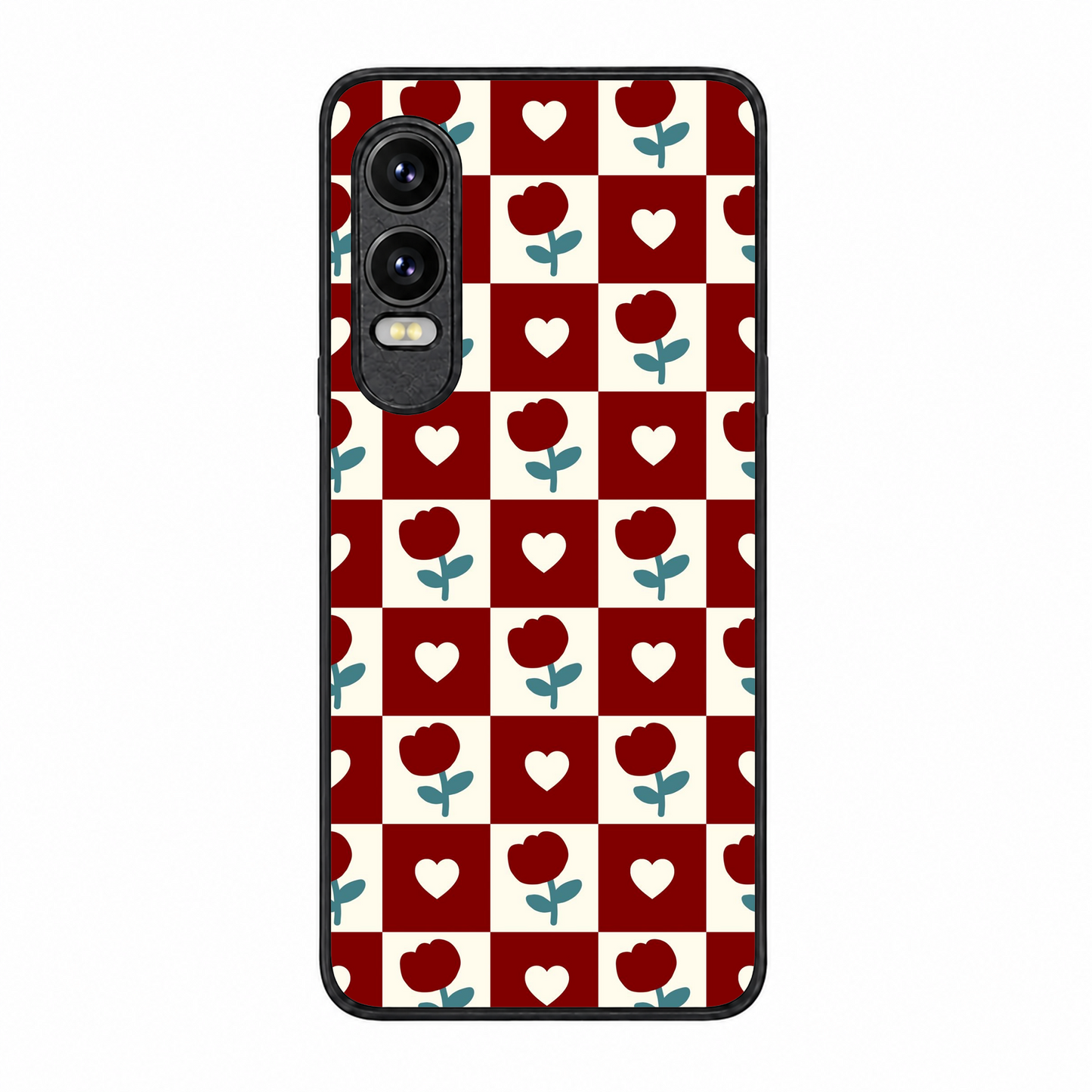 Rose Blocks Metal Back Case for Oneplus NORD CE 4 LITE 5G