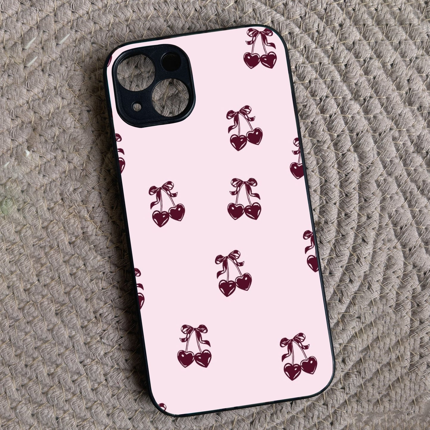 Blush Berry Metal Back Case for Apple Iphone 15 Plus