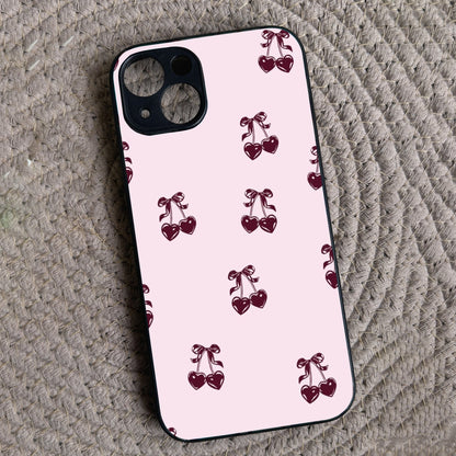 Blush Berry Metal Back Case for Apple Iphone 15 Plus