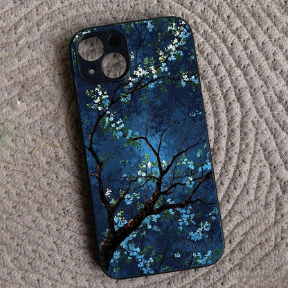 Starry Blossom Metal Back Case for Apple Iphone 14 Plus