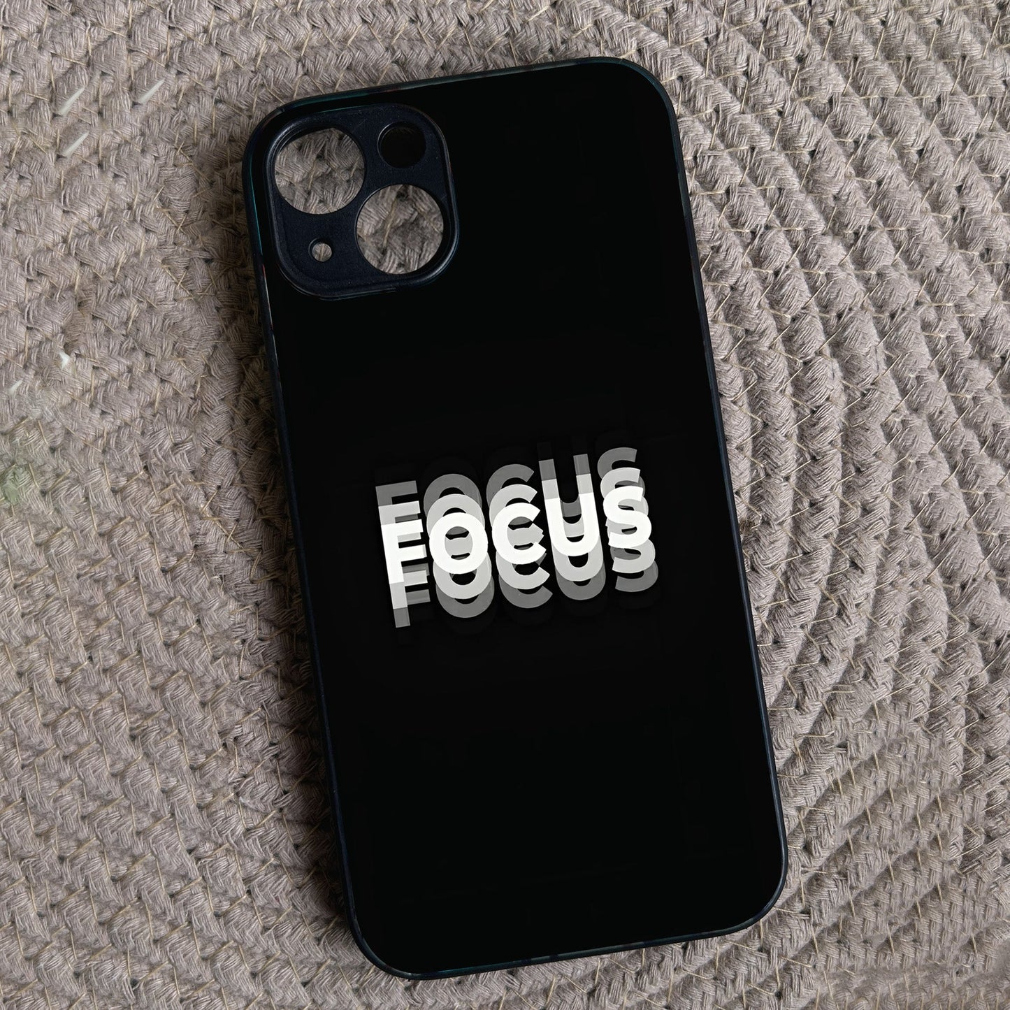 FOCUS' Metal Back Case for Apple Iphone 13