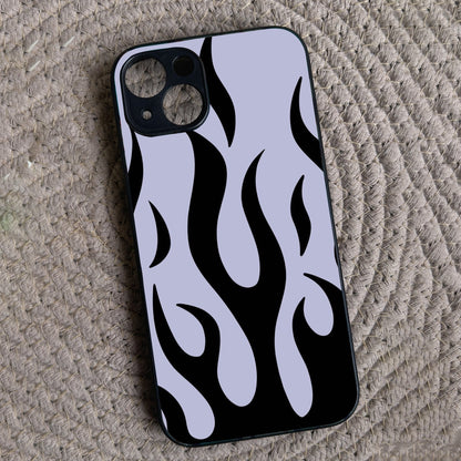 Midnight Flames Metal Back Case for Apple Iphone 15 Plus