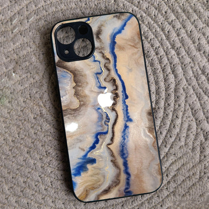 Crystal Drift Metal Back Case for Apple Iphone 14 Plus