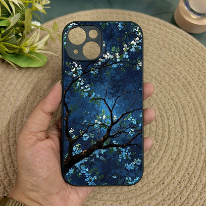 Starry Blossom Metal Back Case for Apple Iphone 14 Plus