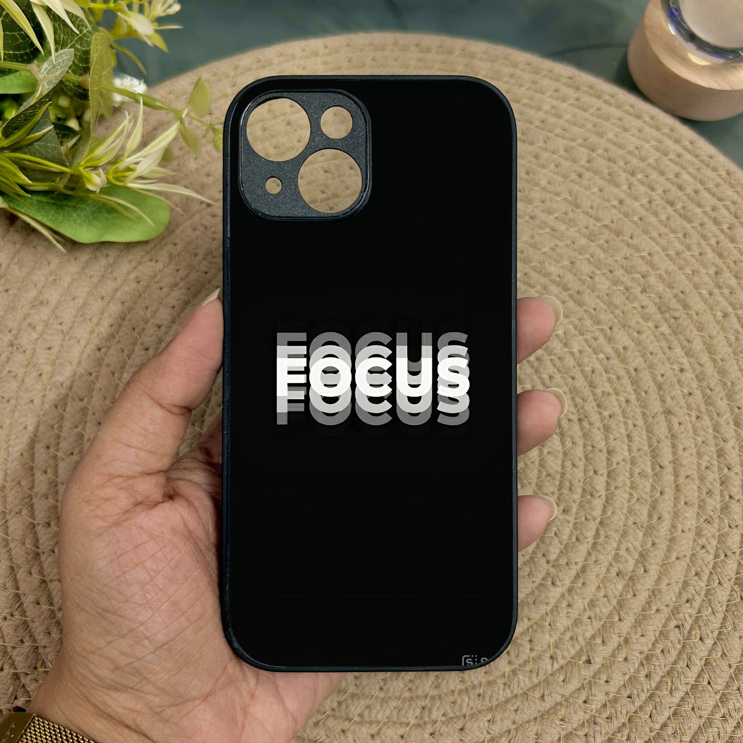 'FOCUS' Metal Back Case for Apple Iphone 14