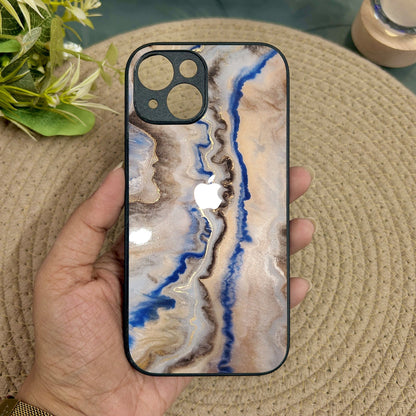 Crystal Drift Metal Back Case for Apple Iphone 14 Plus