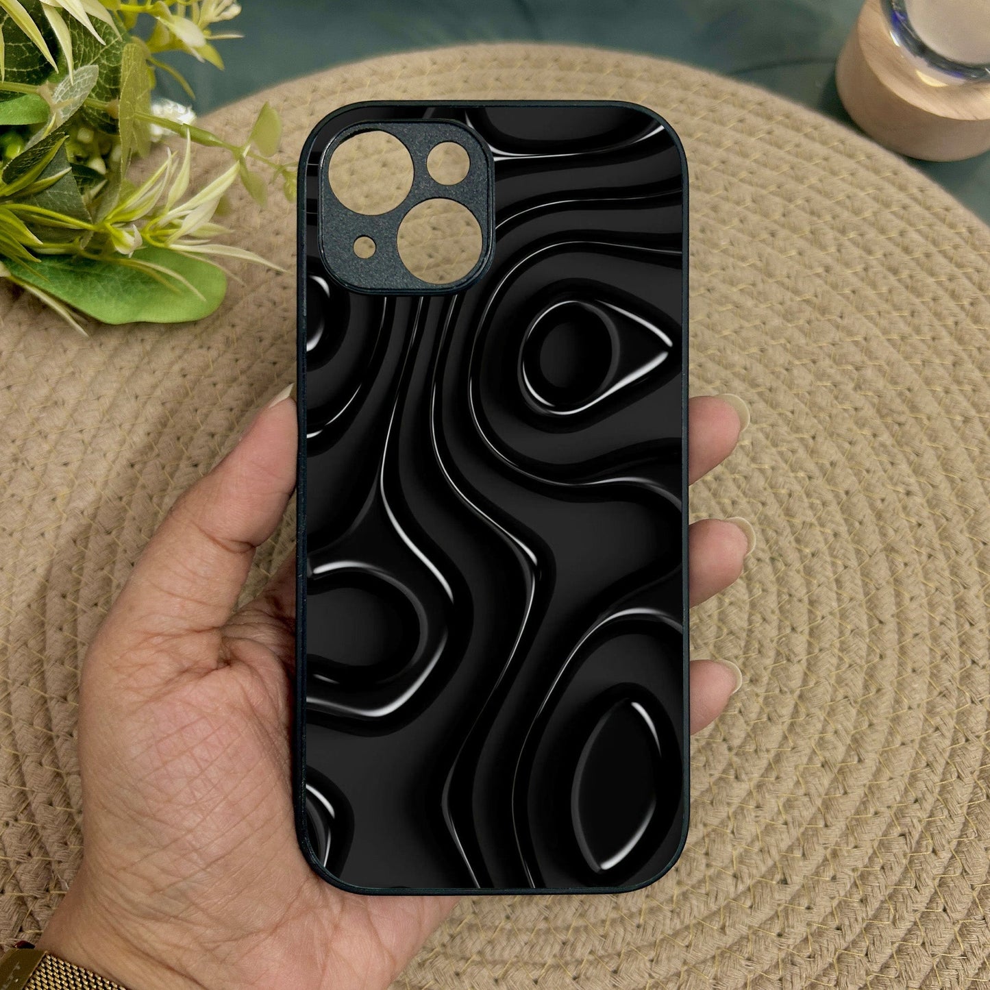 Dark Drip Metal Back Case for Apple Iphone 14 Plus
