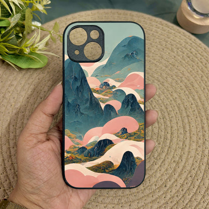 Cloud Peaks Metal Back Case for Apple Iphone 13