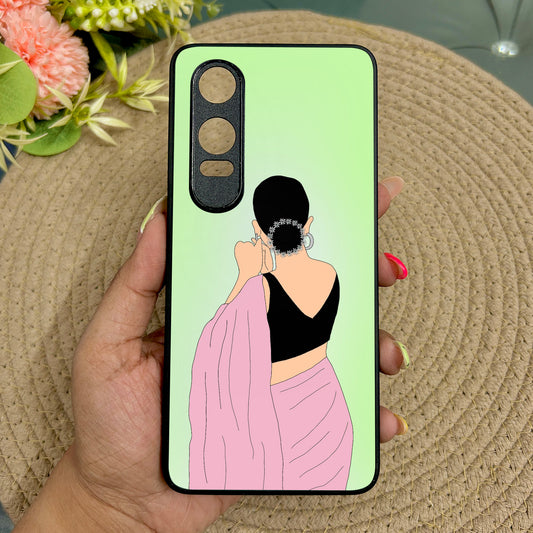 Saree Chic Metal Back Case for Oneplus Nord CE 4 Lite (5G)