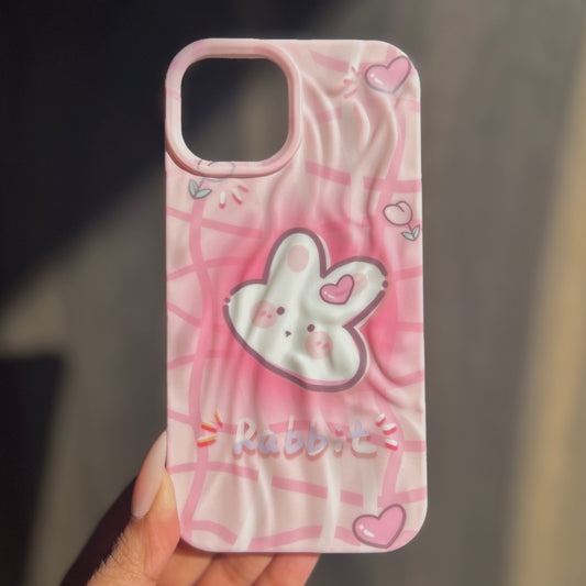 Little Pink Rabbit Silicone Case for Apple iPhone