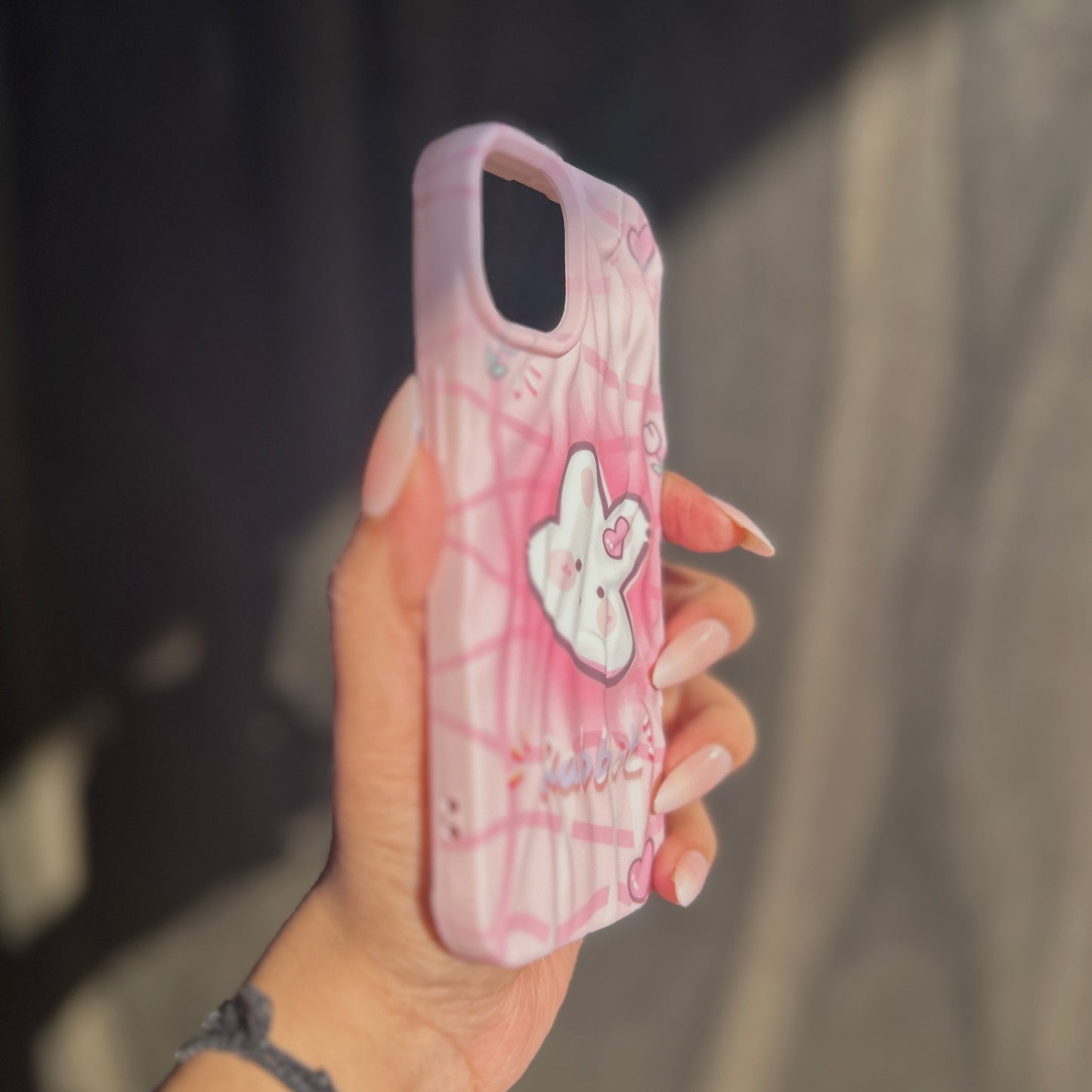 Little Pink Rabbit Silicone Case for Apple iPhone