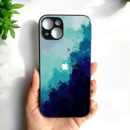 Bluora Glossy Metal Back Case for Apple Iphone 14